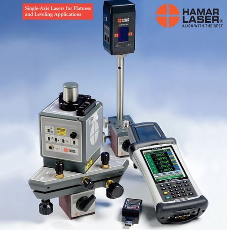 Hamar L-730 and L-740 / L-741 Single Axis Laser Systems - Ideal for Leveling and Flatness - Photo