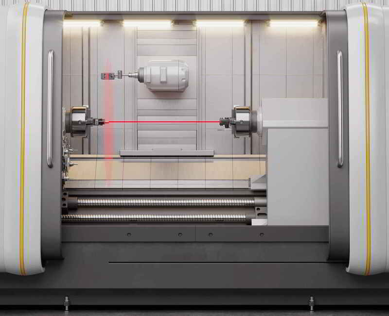 The L-702SP Laser can be used to align a multi turn machine.