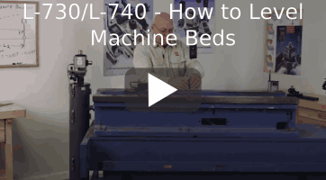YouTube link: How to Level Machine Beds with L-730 L-740 Laser System by Hamar