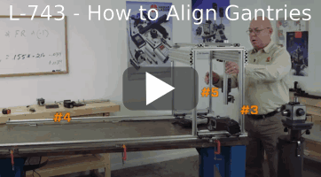 YouTube link: How to Align Gantries with L-743 Laser System by Hamar